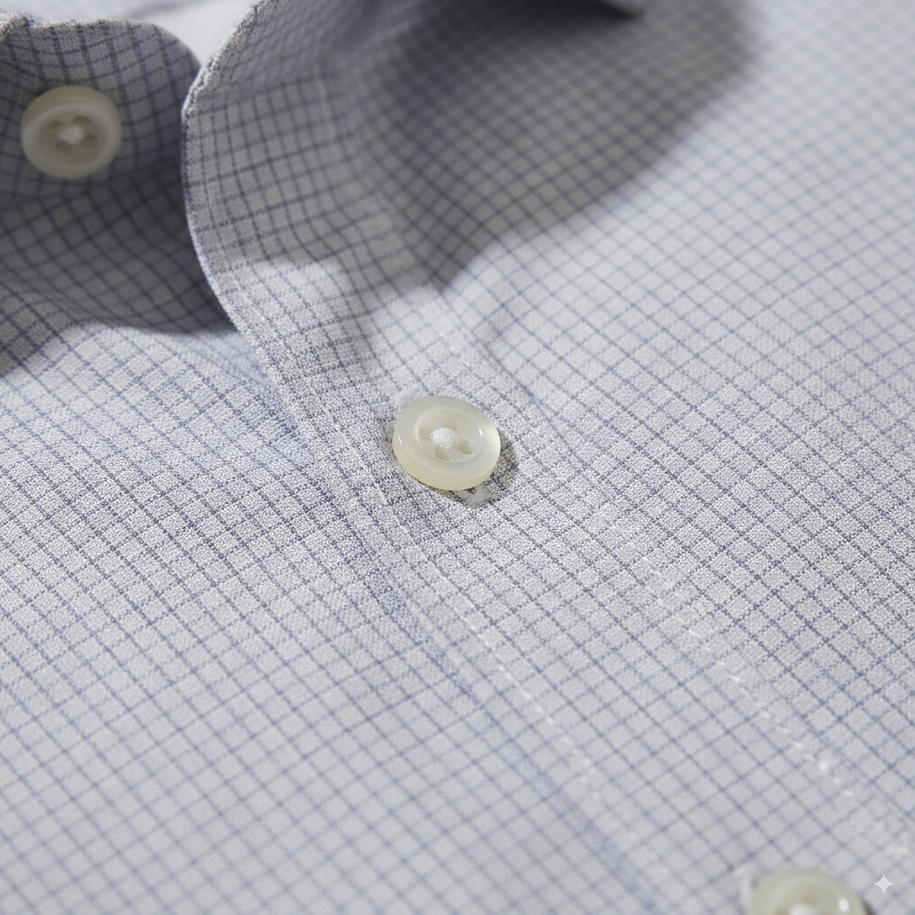 The Coastal Check – Pale Grey Micro Check