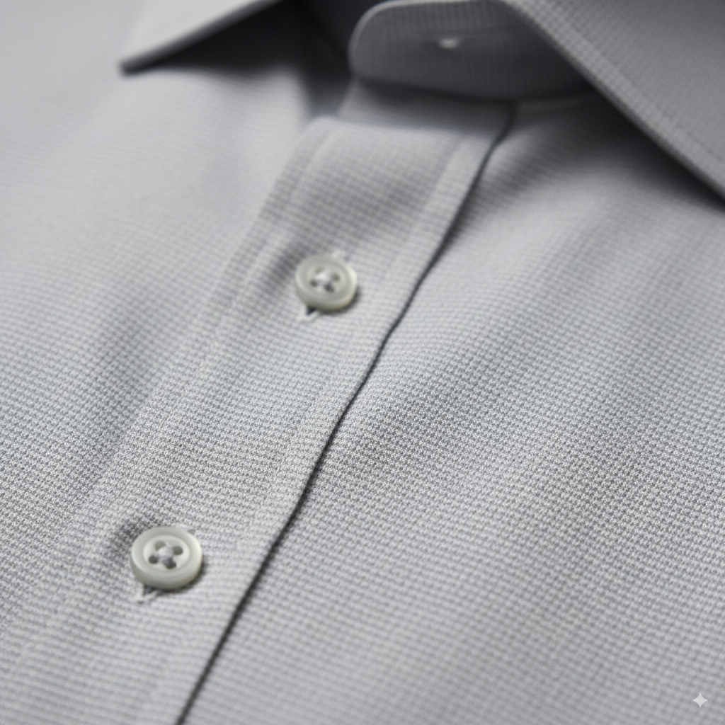 The Grey Satin Micro-Check