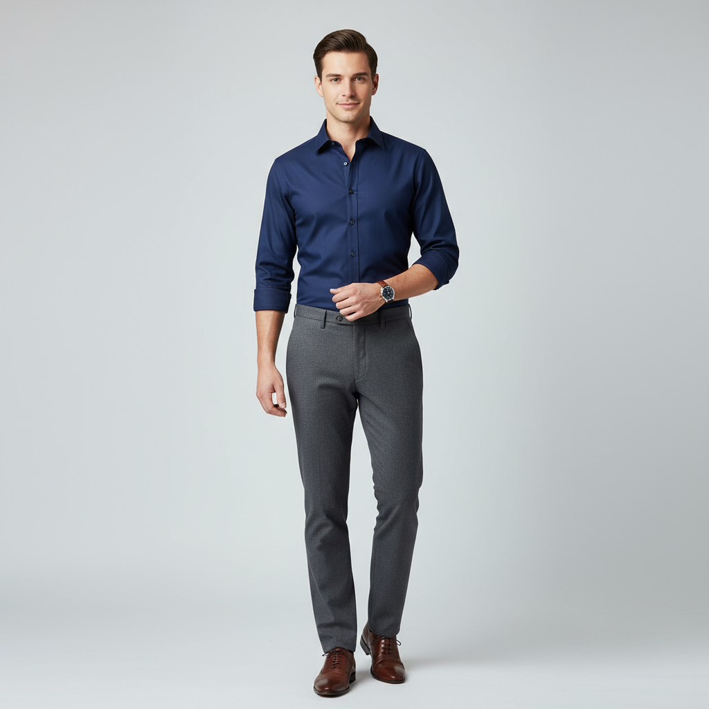 The Signature Oxford Shirt - Navy Blue