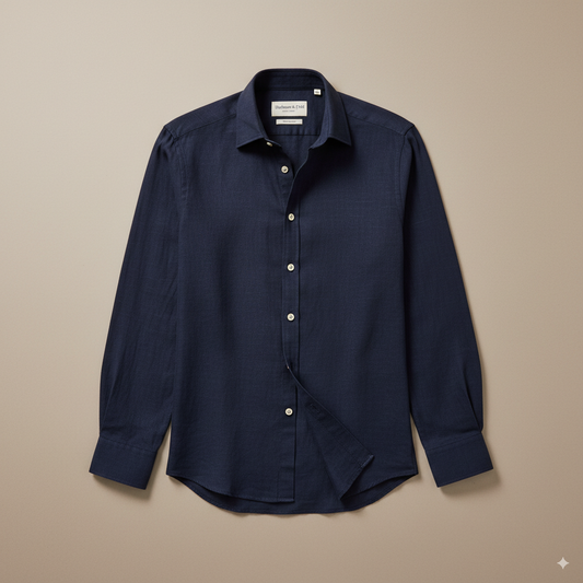The Linen Summer Shirt – Navy