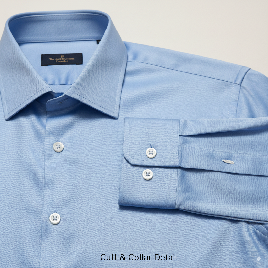 The Light Blue Cotton Satin Essential