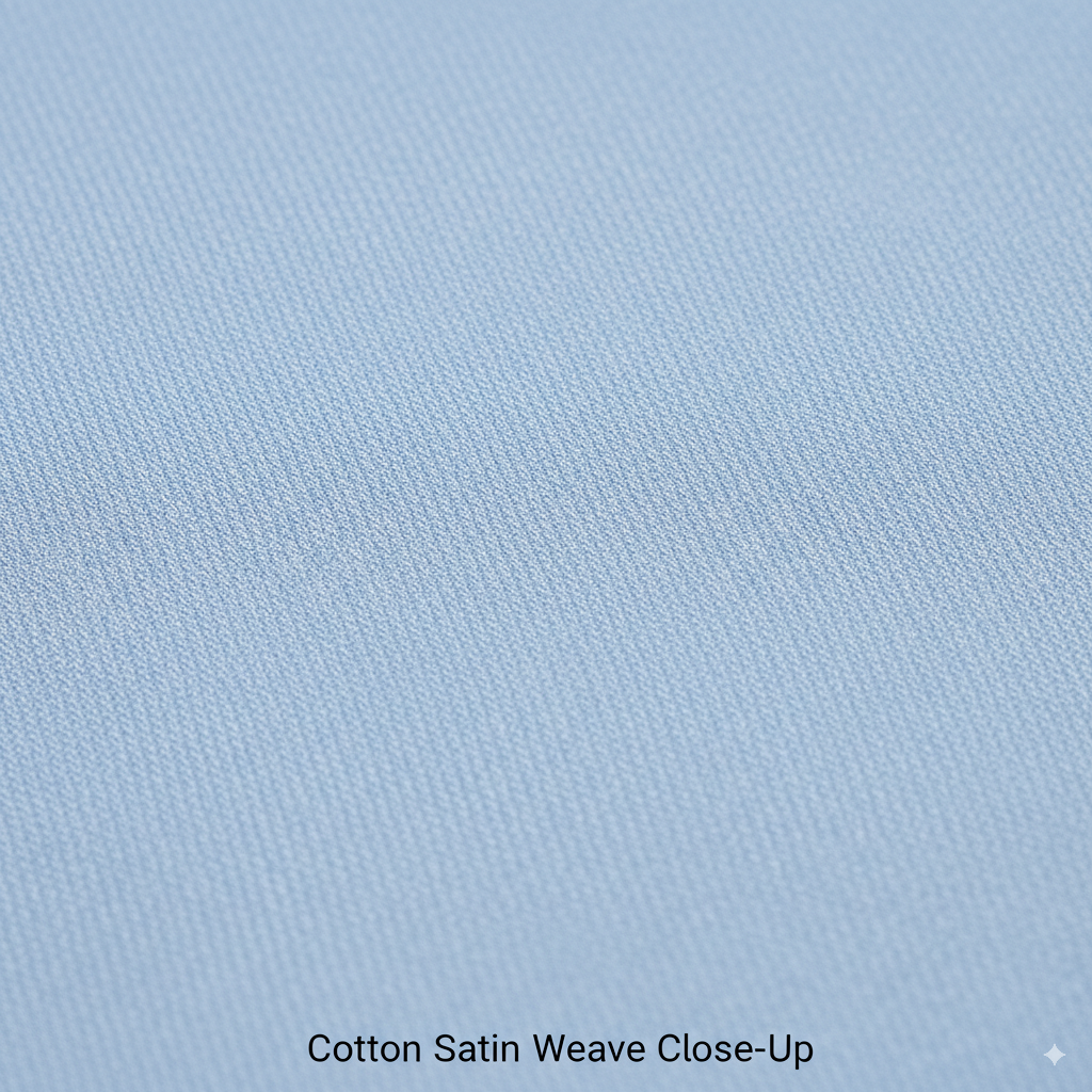The Light Blue Cotton Satin Essential