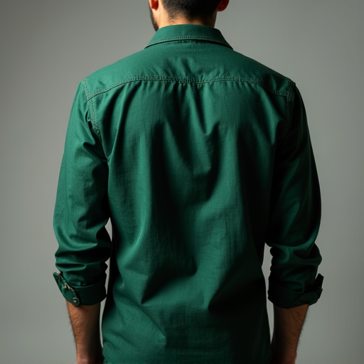 The Fiordland Linen Shirt in Forest Green