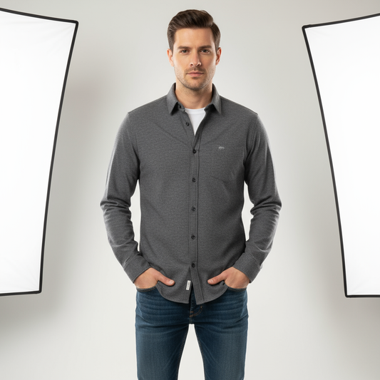 The Ash Grey Cotton Shirt